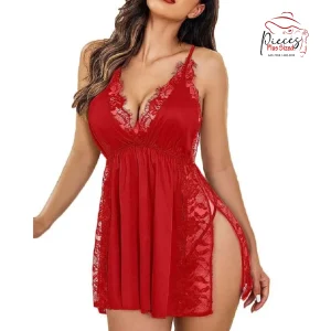 Ladies Silk High Slit Lingerie - Image 7