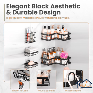 5pcs Corner Shower Caddy - Image 5