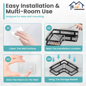 5pcs Corner Shower Caddy - Image 7