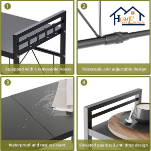 Single-Tier Microwave Stand - Image 5