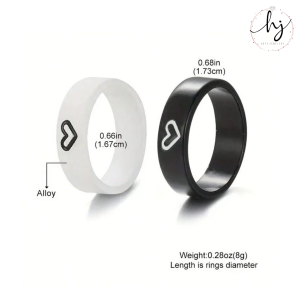 2pcs Couples Chain & Ring Set - Image 7