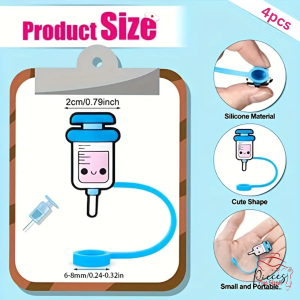 4pcs Tumbler Straw Cover - Image 5